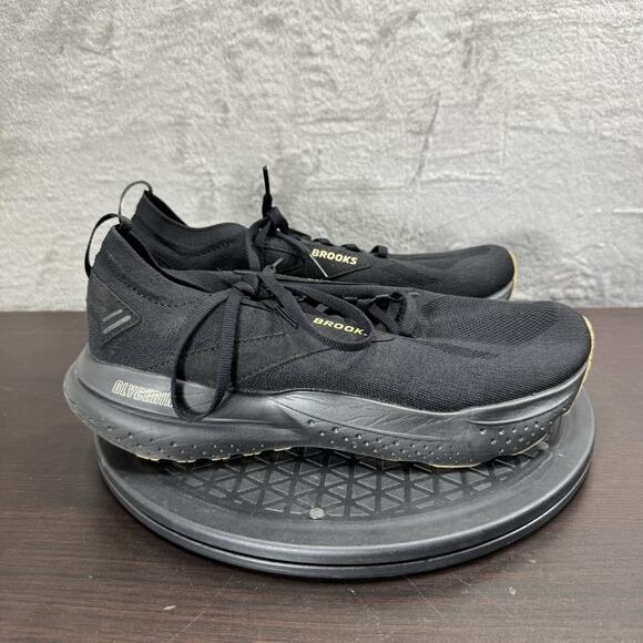 Brooks Glycerin Stealthfit 21 Women’s Size 10B Black Knit Lace Up Running Shoes - Picture 1 of 10